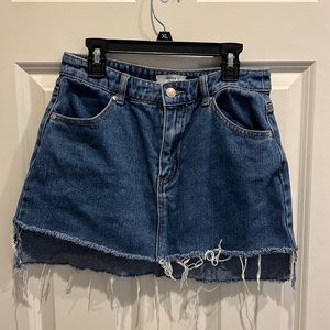 Forever 21 Denim skirt | Size: M | Distressed edges